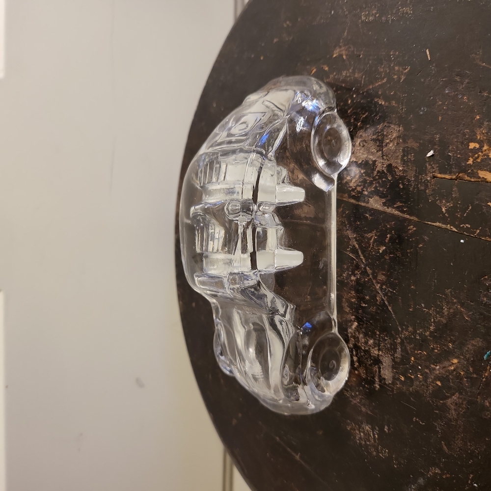 Vintage Glass Volkswagen Bug Paperweight 5.75" - Picture 1 of 9